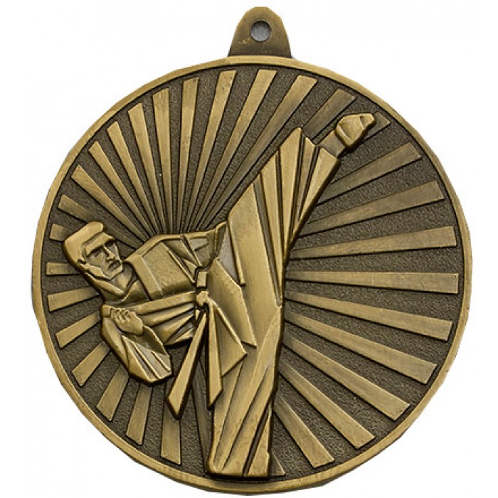 60MM KICKBOXING MEDAL - AVAILABLE IN GOLD, SILVER, BRONZE